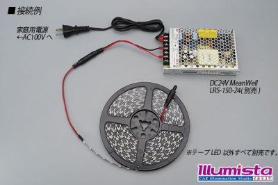 画像2: 24VテープLED 60LED/m 非防水 黄色 10m