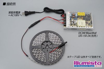 画像2: 24VテープLED 60LED/m 非防水 昼白色 5000K 10m