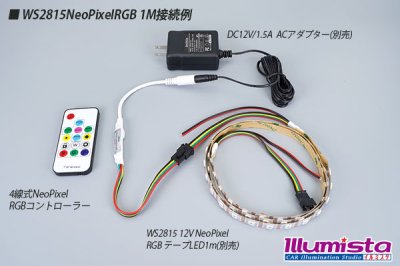 画像1: 4線式 NeoPixel RGBコントローラー